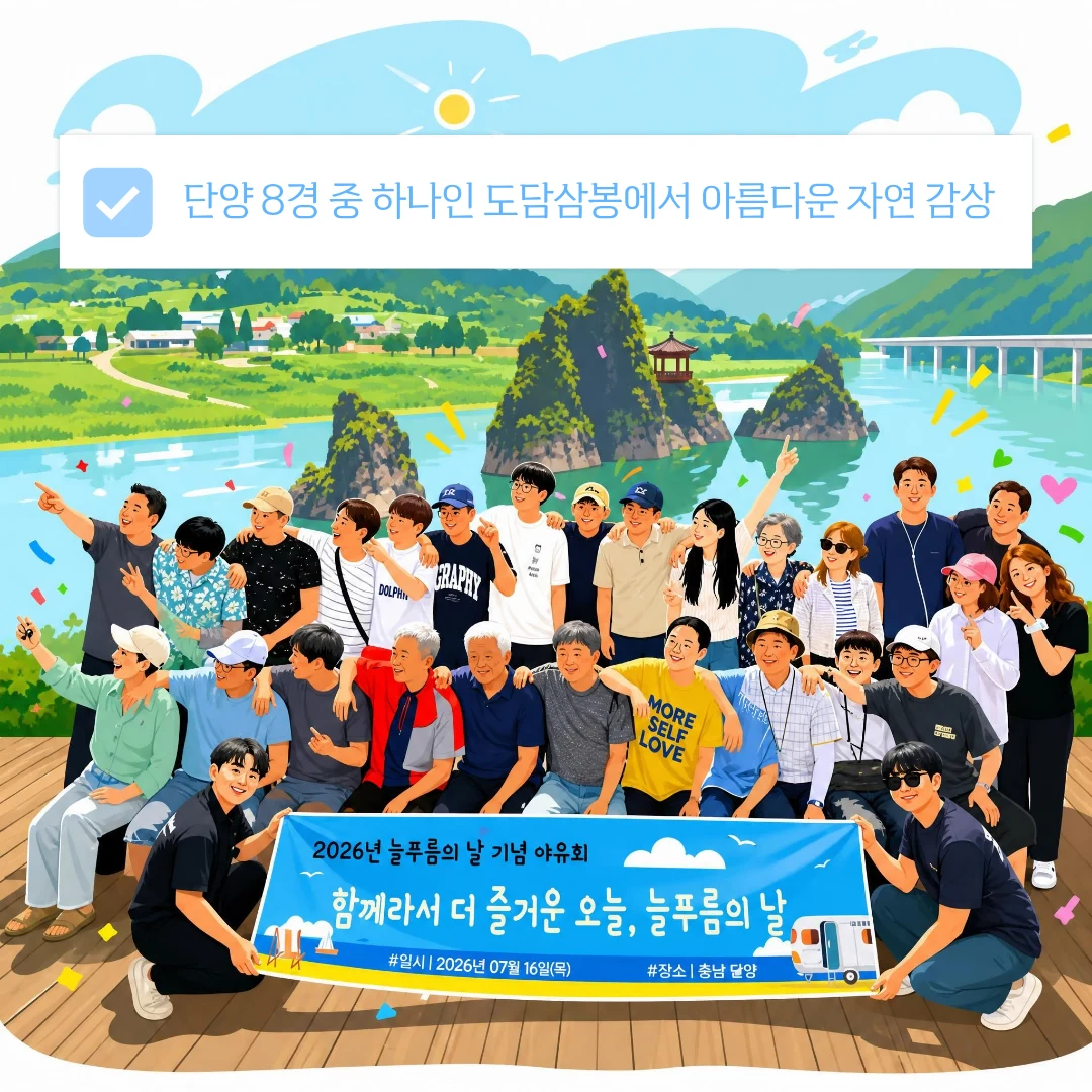 단양 8경 중 하나인 도담삼봉에서 아름다운 자연 감상
